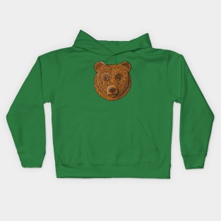 Bear Portrait Kids Hoodie